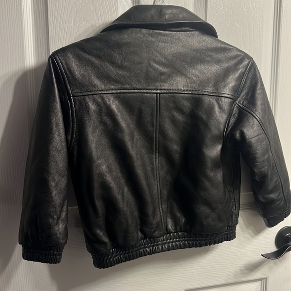 Leather bomber jacket - Picture 3 of 7